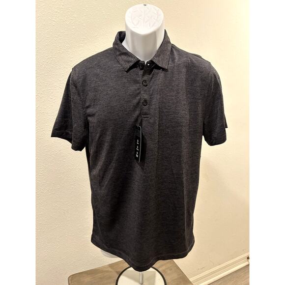 Alfani Mens Alfatech Ethan Polo Shirt Stretch Small Moisture Wicking Easy Care - Picture 1 of 7